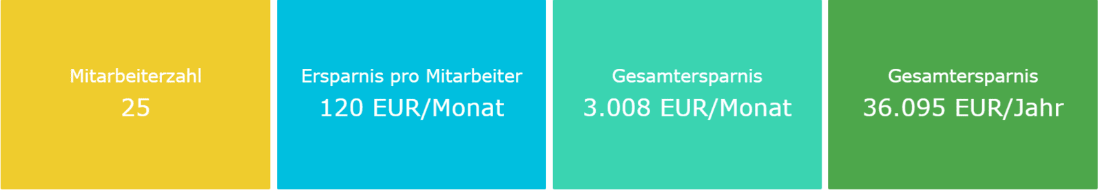 Riso - Spar-Potenzialanalyse: Beispiel Ersparnis